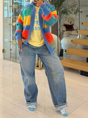Colorful Knits Loose Coats TR 1351