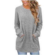 Solid Color O Neck T Shirt GYZY 6680