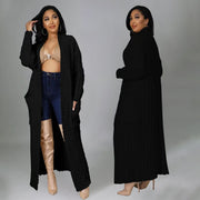 Solid Color Long Sleeve Thicken Sweater Coats OD 7007