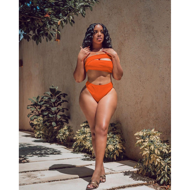 Sexy Solid Bikinis Two Piece Sets IV 8288