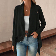 Fashion Cardigan Irregular Tassel Sweater GDAM 7203
