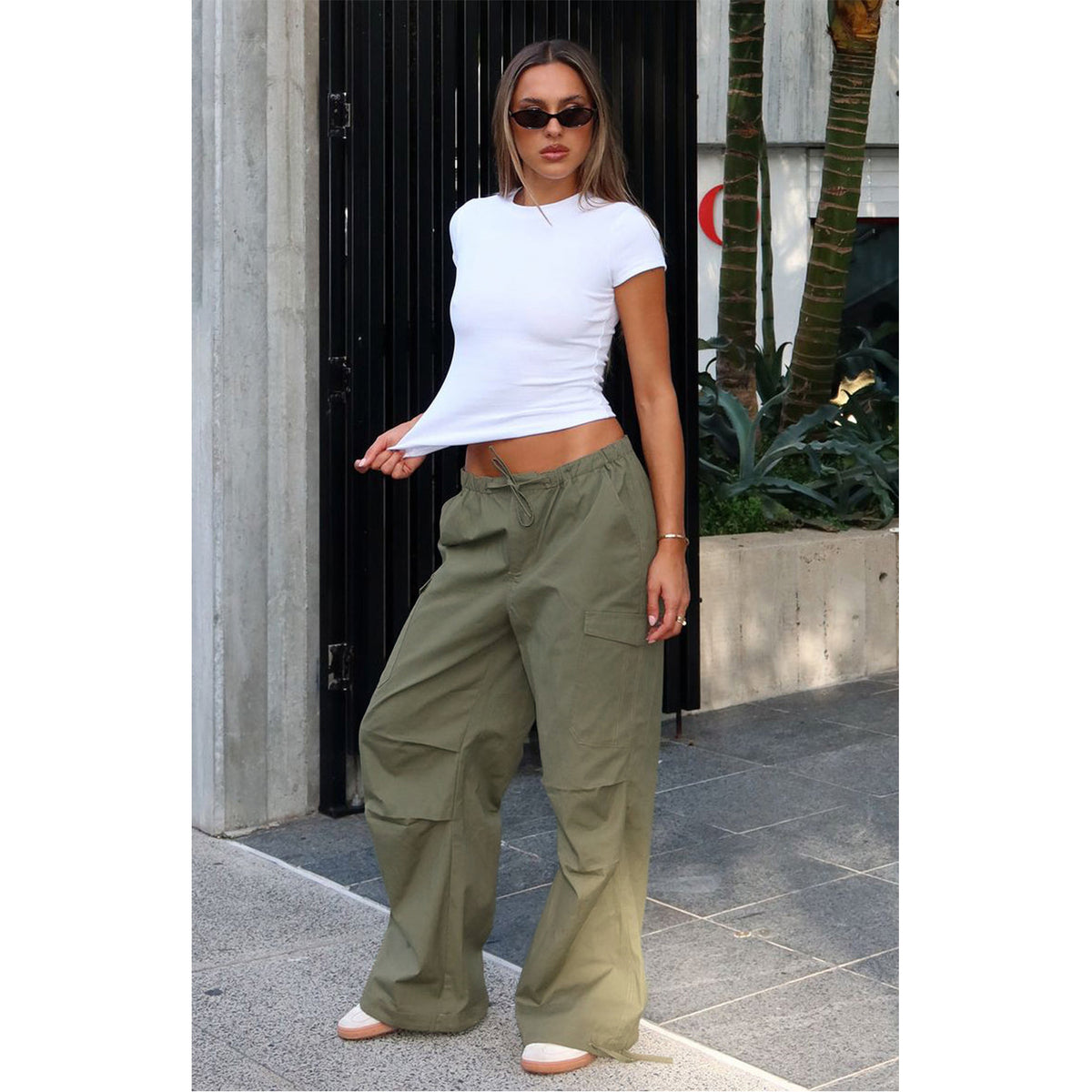 Loose Multi Pockets Straight Leg Pants ASL 6799
