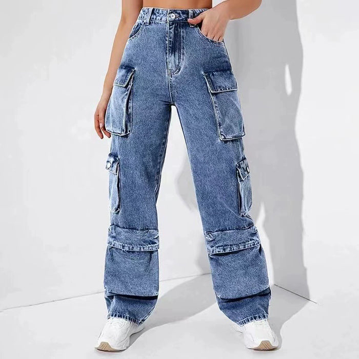 Fashion Loose Washed Jeans GSYI 30015