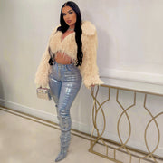 Sexy Faux Fur Short Coat ZSD 0651