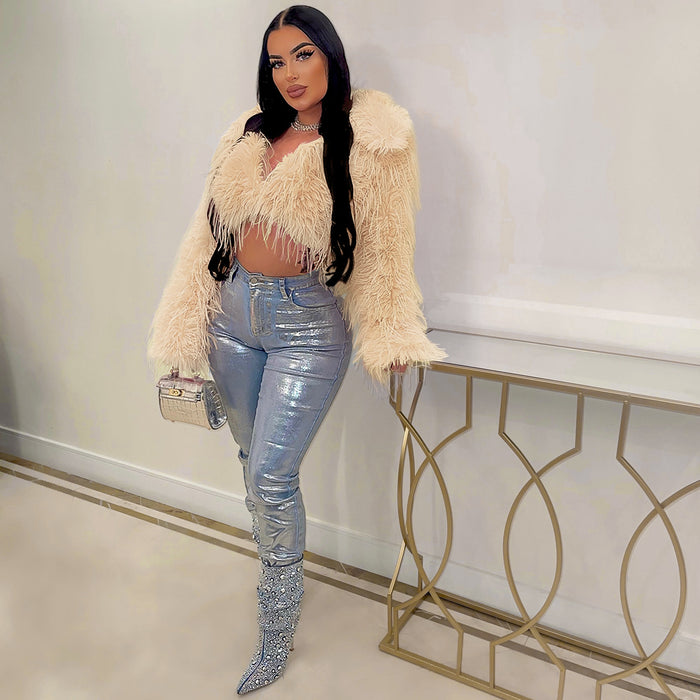 Sexy Faux Fur Short Coat ZSD 0651