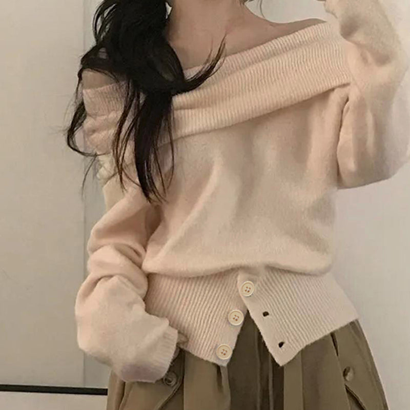 One Shoulder Knits Sweater GWEN JMIC43926