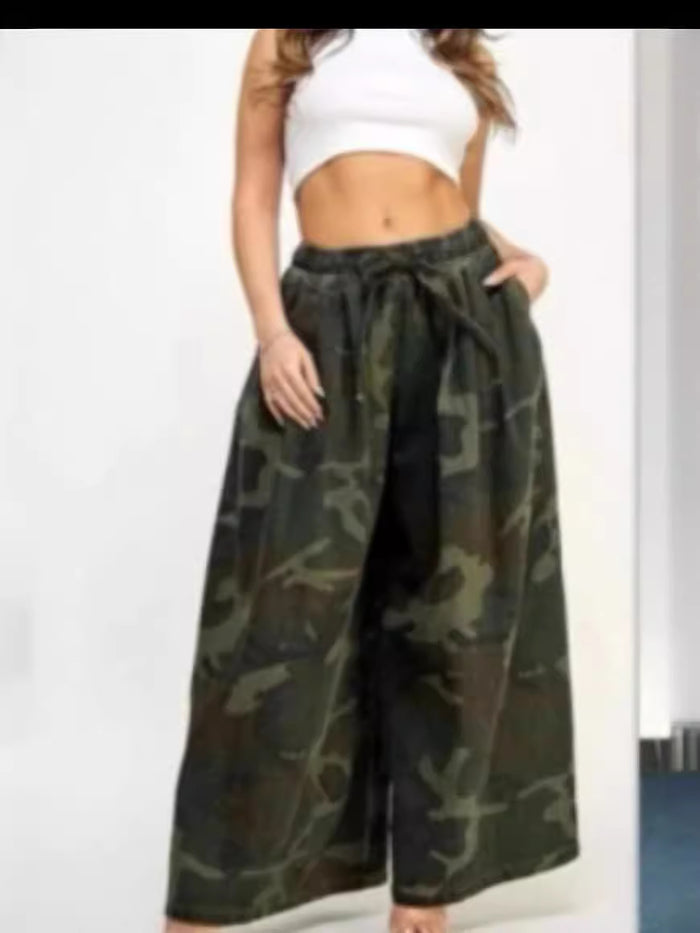 Fashion Camouflage Wide Leg Pants GDNY 2265