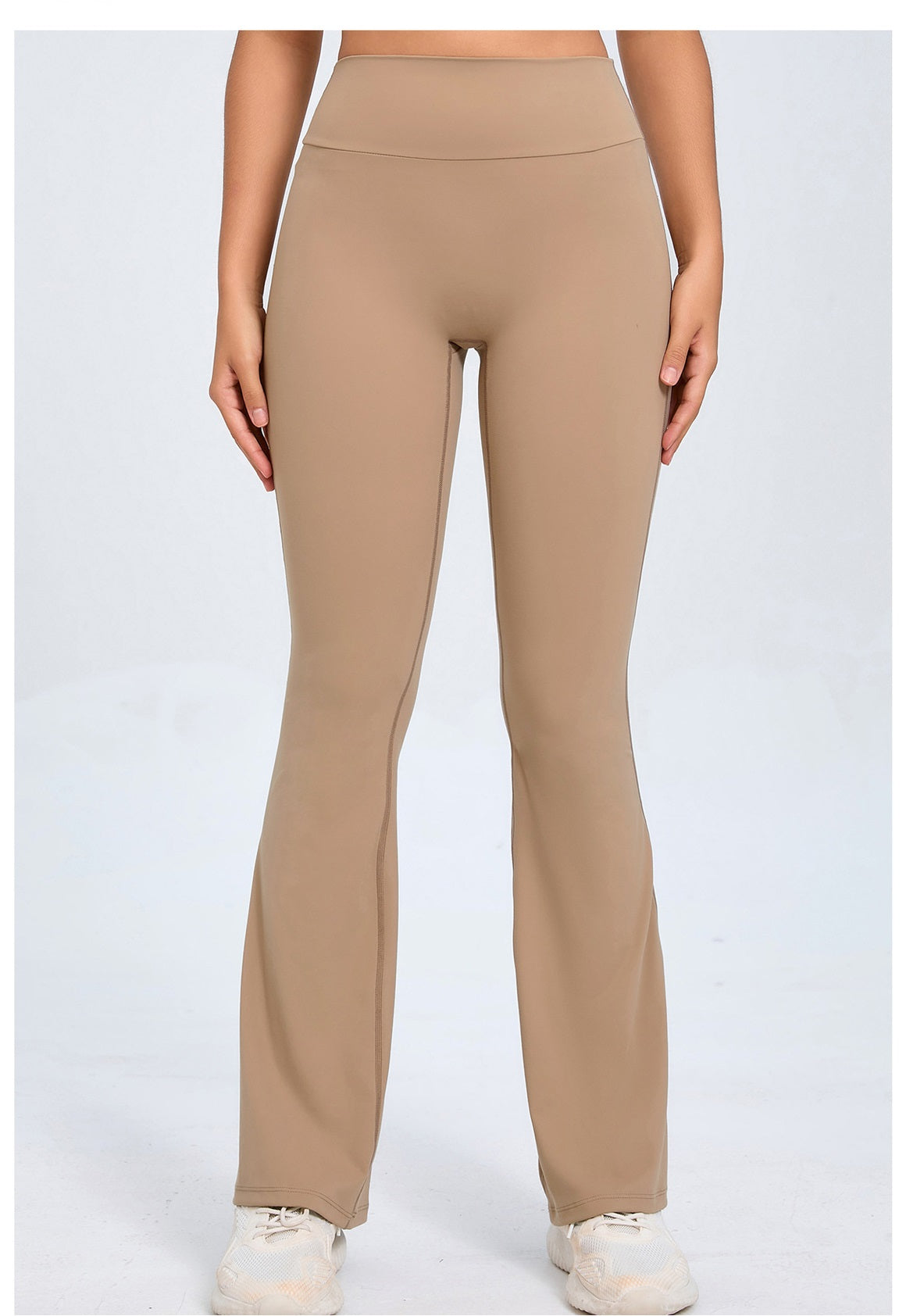 Solid Color Sport Micro Flare Pants GQSA S0031