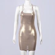 Sexy Sling Mini Dress GFRT 33010DBY