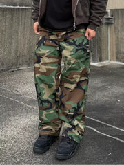 Camouflage Print Loose Jeans XCFF 14229