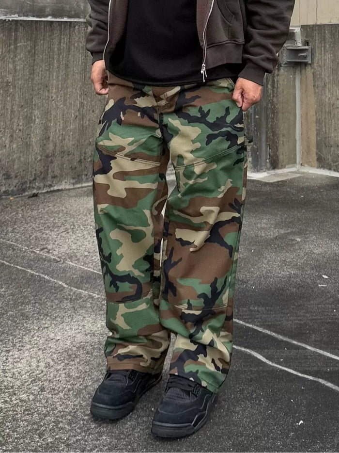 Camouflage Print Loose Jeans XCFF 14229
