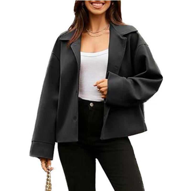 Casual Cropped Blazer GYOU CX908