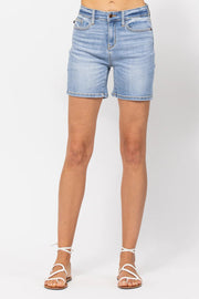 Casual Pockets Zipper Denim Shorts GKNF TS J24456 Z6010