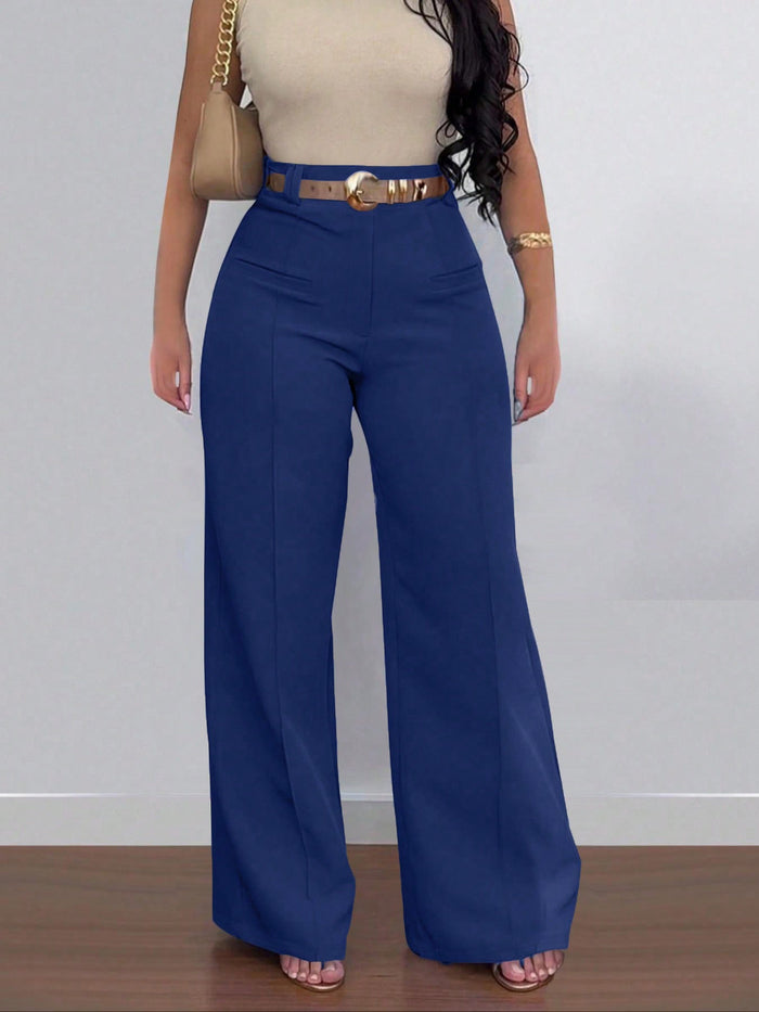 Solid Color Wide Leg Pants ONY 391258