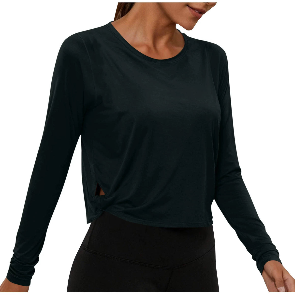 Solid Color Long Sleeve T Shirt GYZY 6703