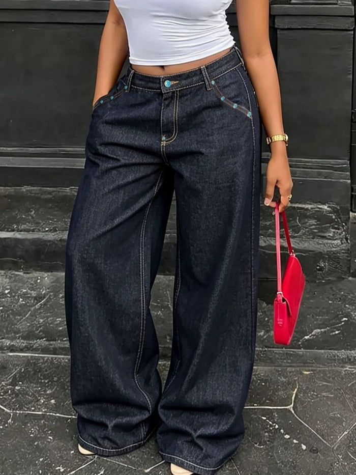 Plus Size Fashion Loose Jeans GYLN 1168