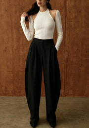 Solid Color Casual Wide Leg Pants BGN 369
