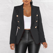 Solid Color Long Sleeve Blazer Coats AIL AL288