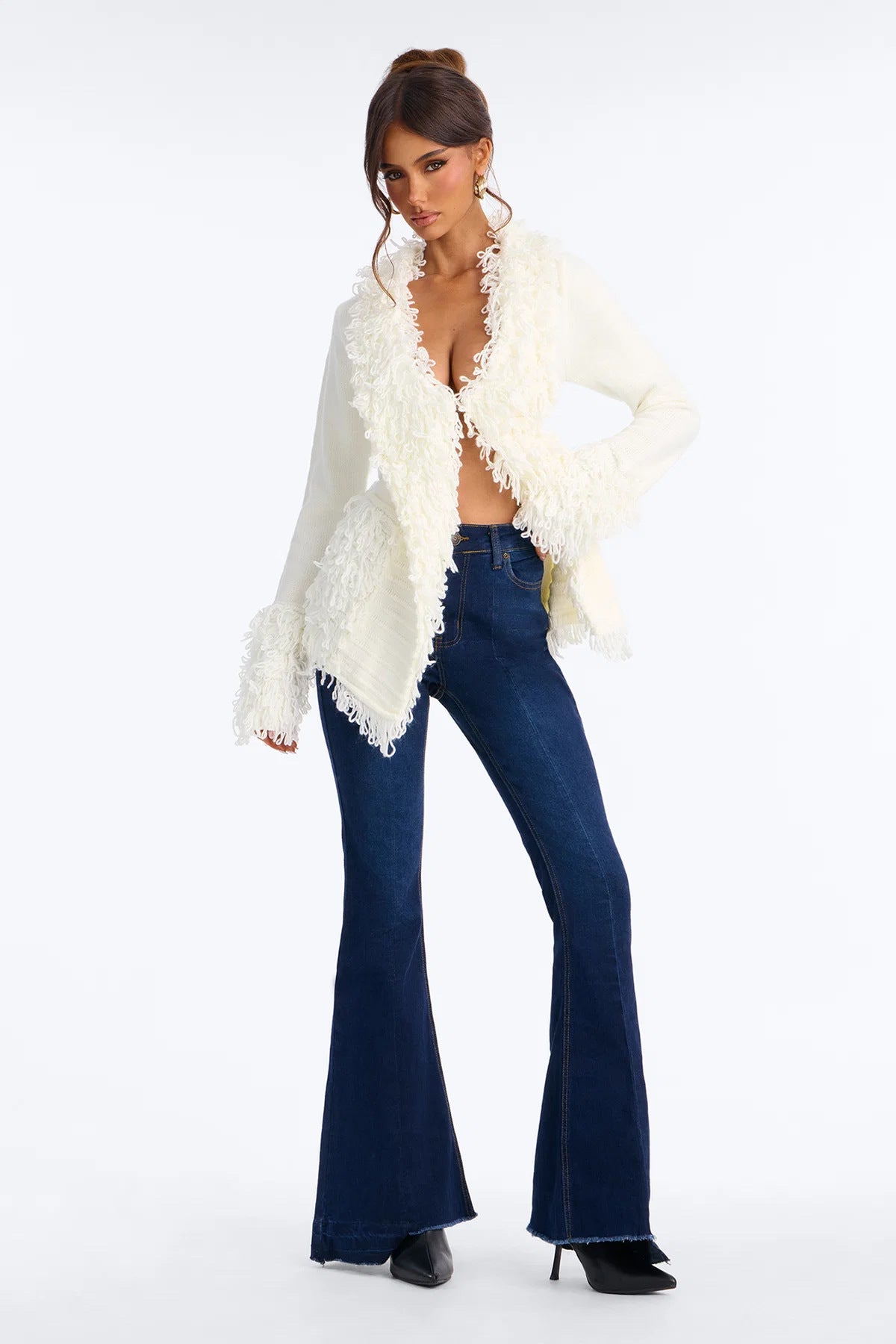Long Sleeve Cardigan Knits Coats YMEF 59128