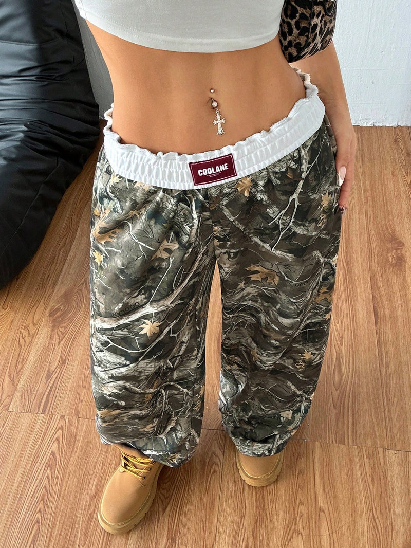 Camouflage Print Loose Pants YWXS K25L1123