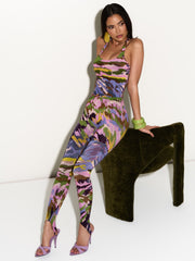 Print Sleeveless Jumpsuit GFCF 1510
