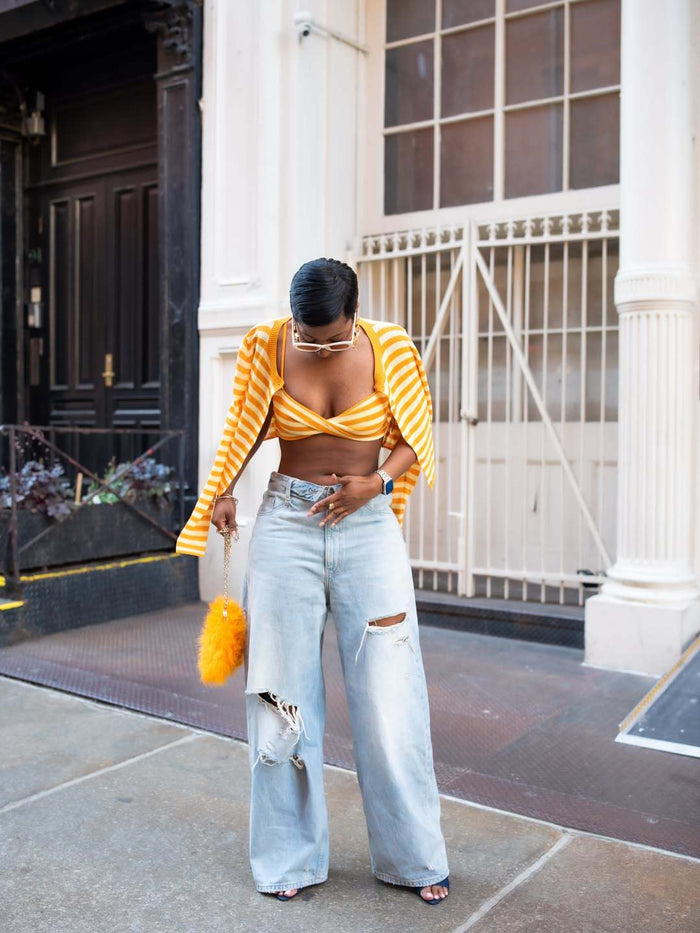 Fashion Holes Denim Straight Jeans GYLN 0408