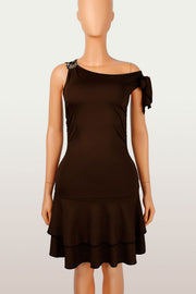 Pleats Double Layer Ruffles Mini Dress GXIY K25L1778