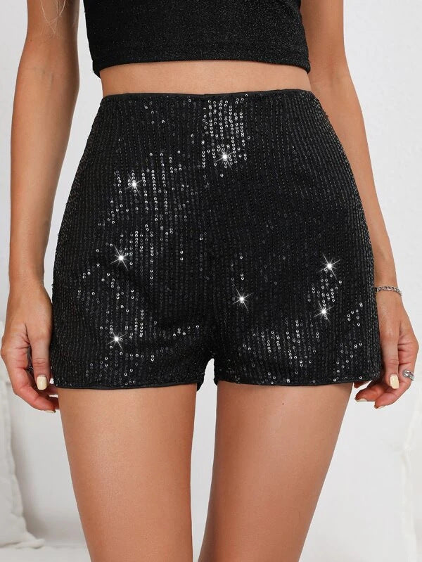 Sequin Solid Color Short GXRF QC081