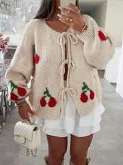 Casual Cardigan Tie Up Sweater Coats GZYF 1151