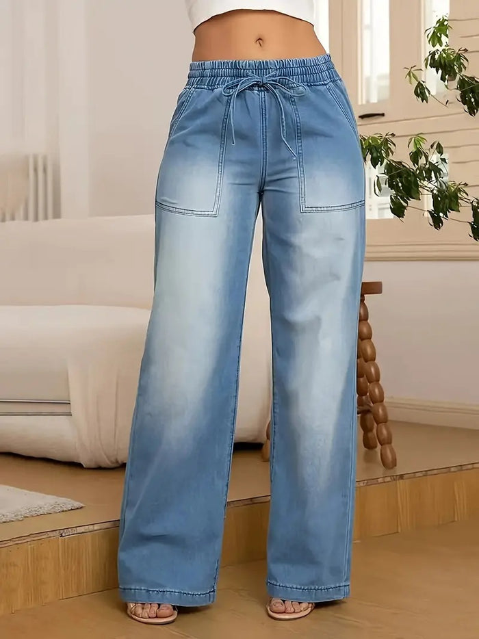 Casual Loose Wide Leg Denim Jeans GMYT 8128