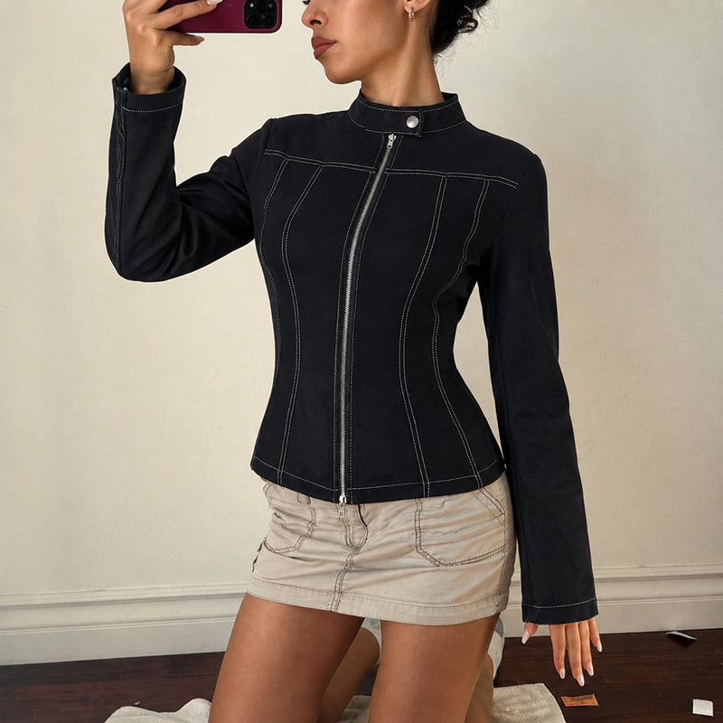 Zipper Long Sleeve Jackets GPKJ MR50580