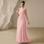 Solid Color Chiffon Sleeveless Maxi Dress GXRF QC170