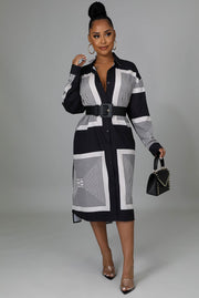 Casual Color Block Long Shirt XHXF 946