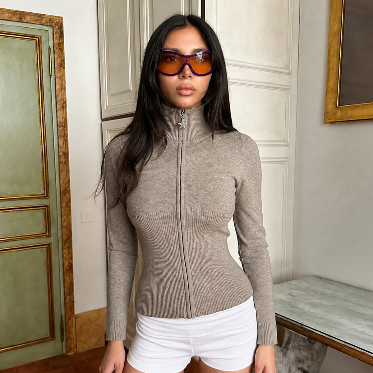Long Sleeve Zipper Coats GPKJ MR50748