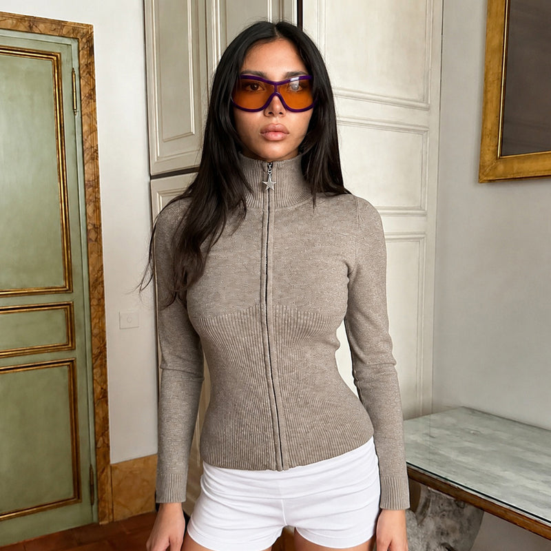 Long Sleeve Zipper Coats GPKJ MR50748