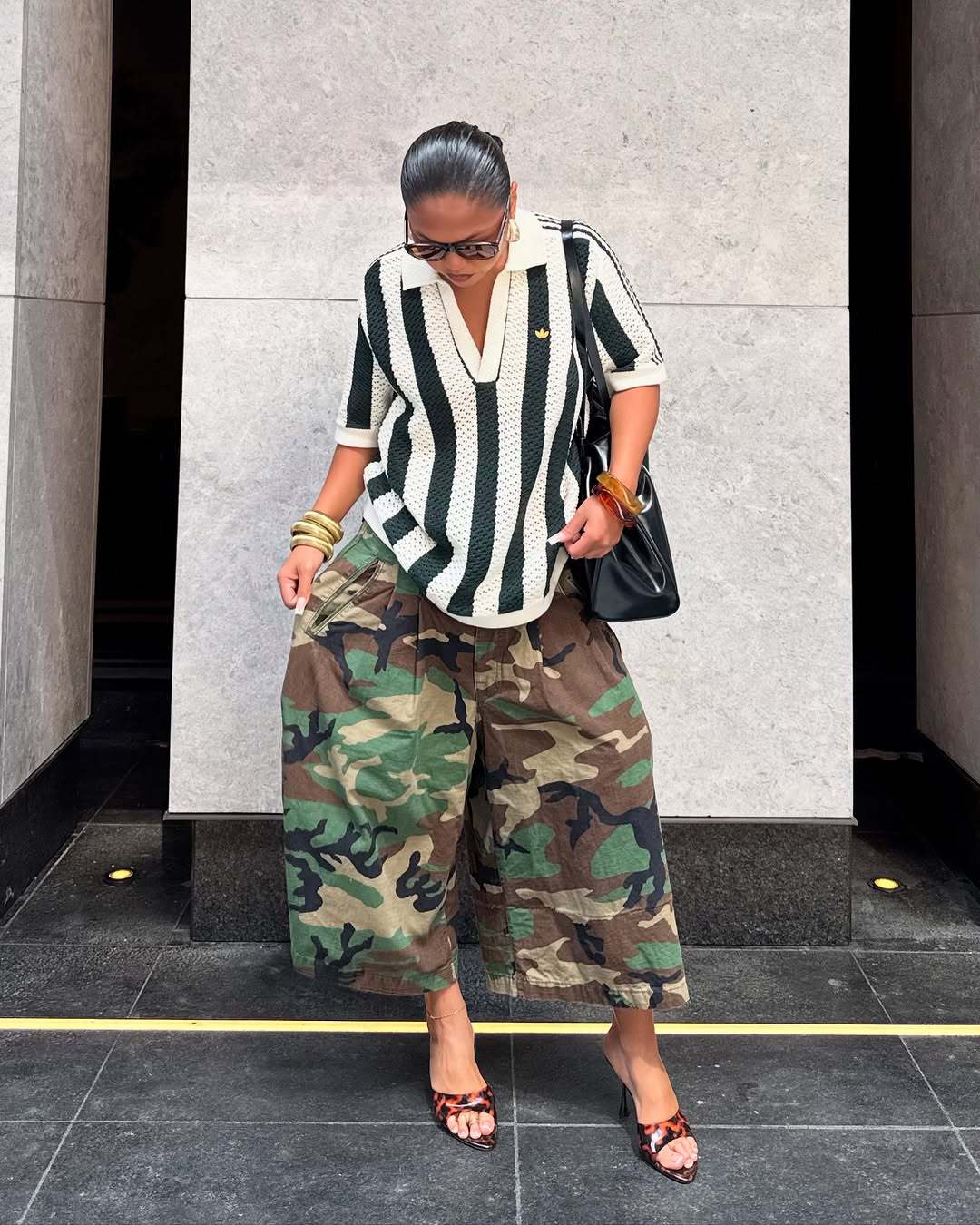Camouflage Print Loose Denim Pants LSD 2721