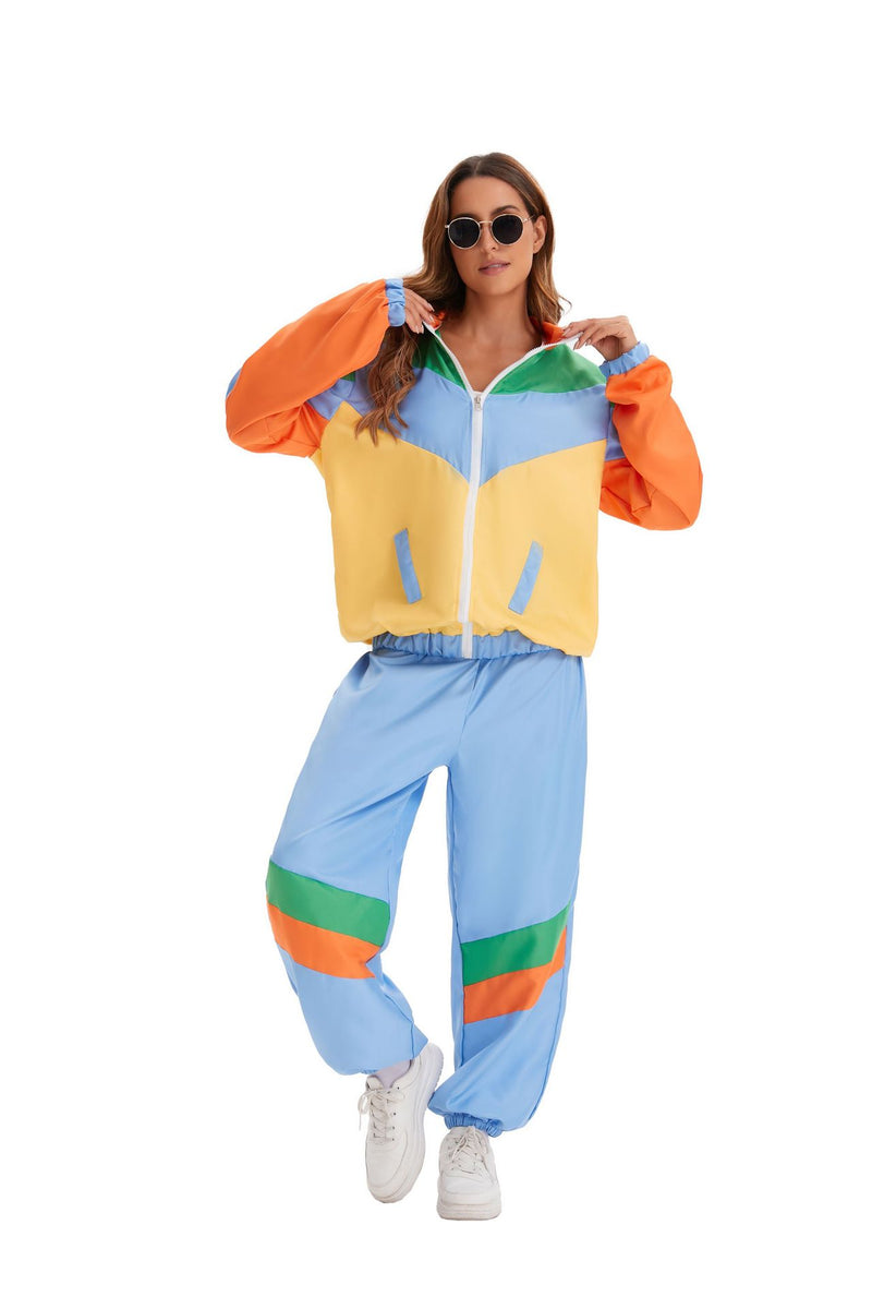 Halloween Color Block Long Sleeve Coats GMMD 8018