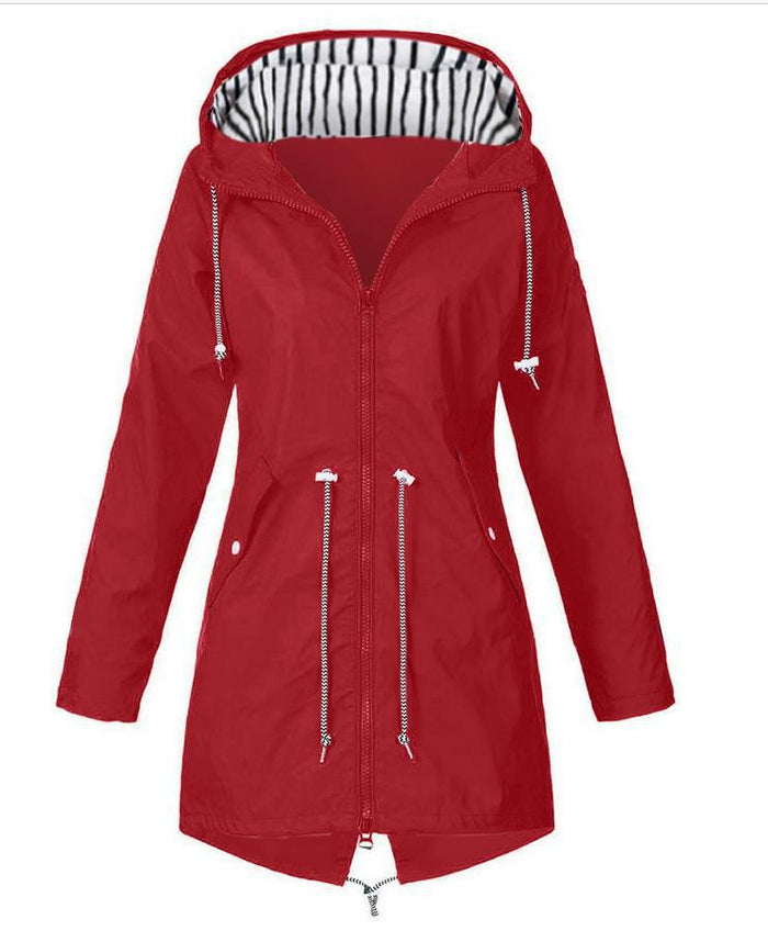 Plus Size Zipper Hooded Mountaineering Jacket GOFY NCFY 16