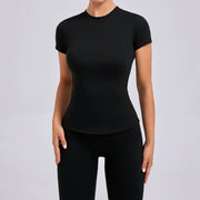 Solid Color Short Sleeve Sport T Shirts GQSA QS808