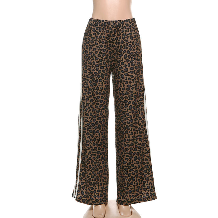 Leopard Print Loose Casual Pants GZJQ K25P82603