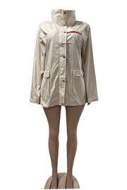 Fashion Letter Print Trench Coat GFCF 1260
