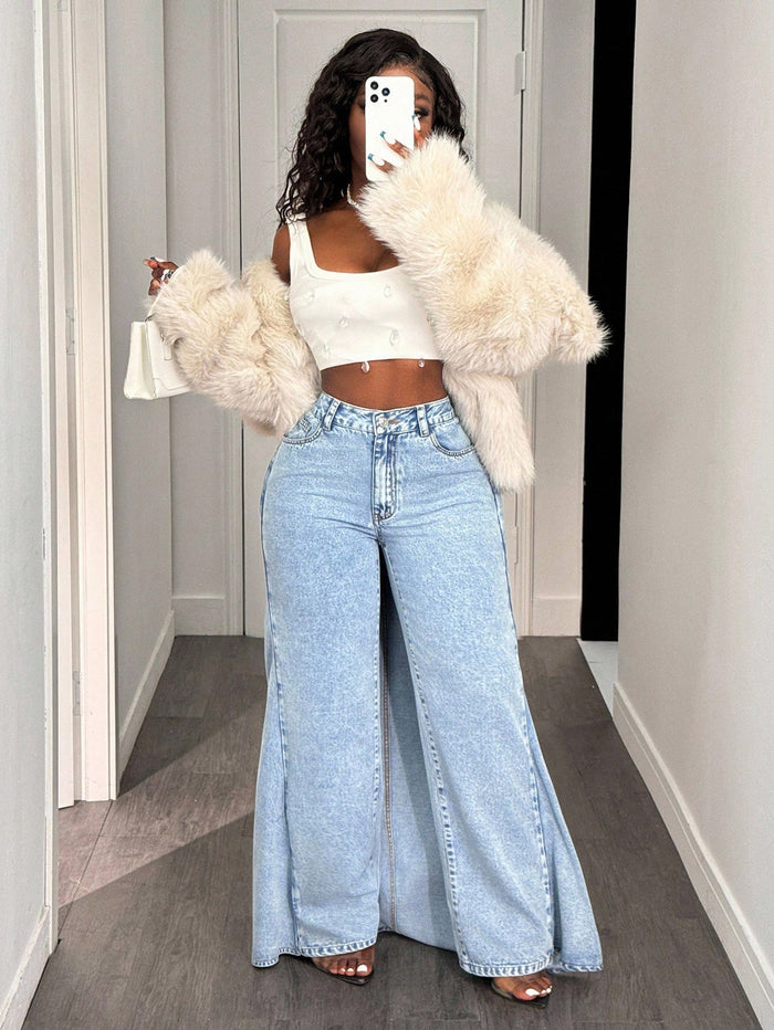 Casual Loose Irregular Jeans GYXN 66258