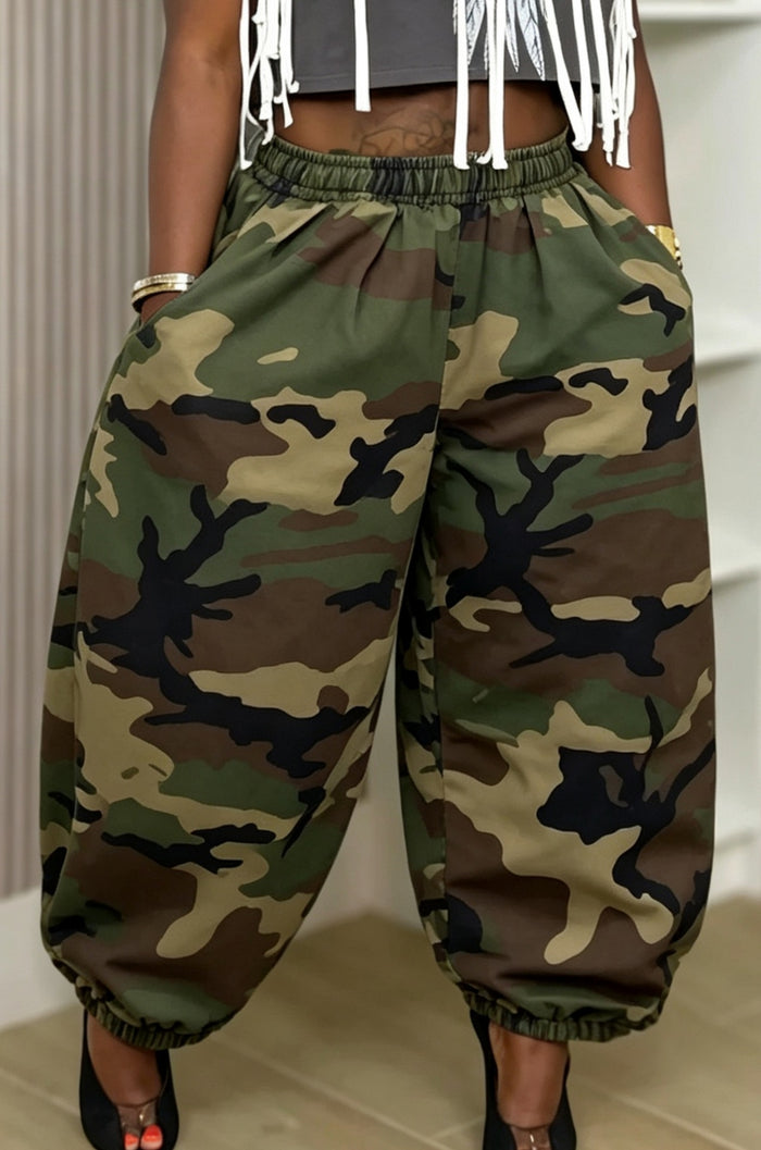 Camouflage Print Lantern Jeans LSD 2960