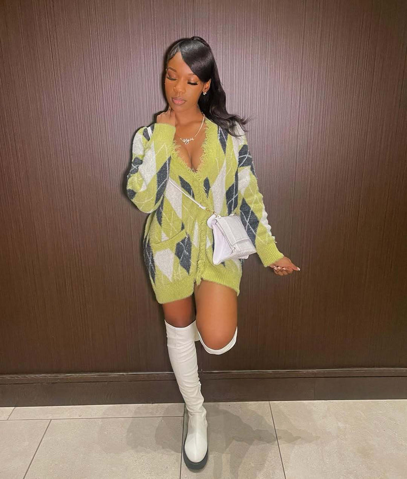 Casual Knits Long Sleeve Coats TR 1350