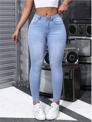 Fashion Washed Tight Jeans GXJF 6338 2