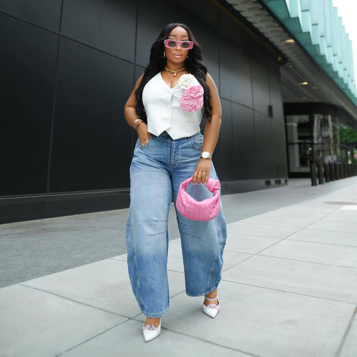 Vintage Loose Wide Leg Jeans GSMJ 8012