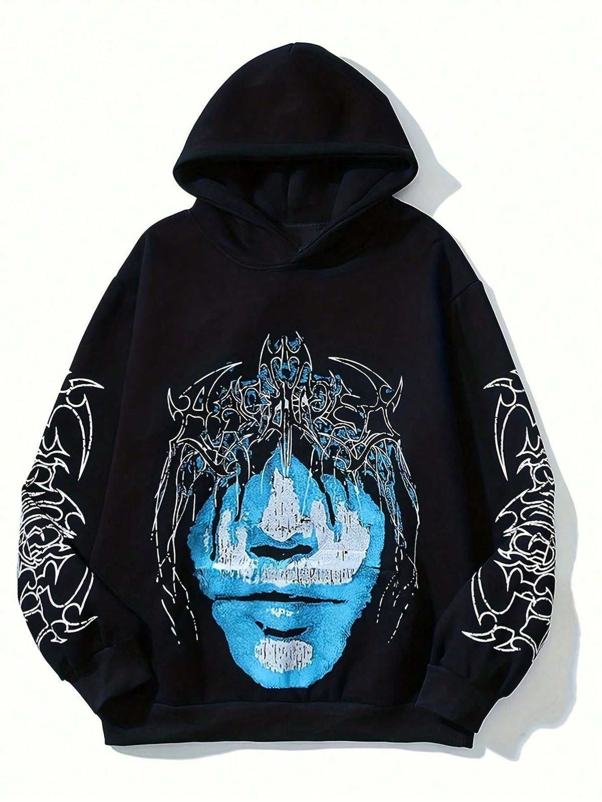 Printed Vintage Hooded Sweatshirt YWXS XS 2553