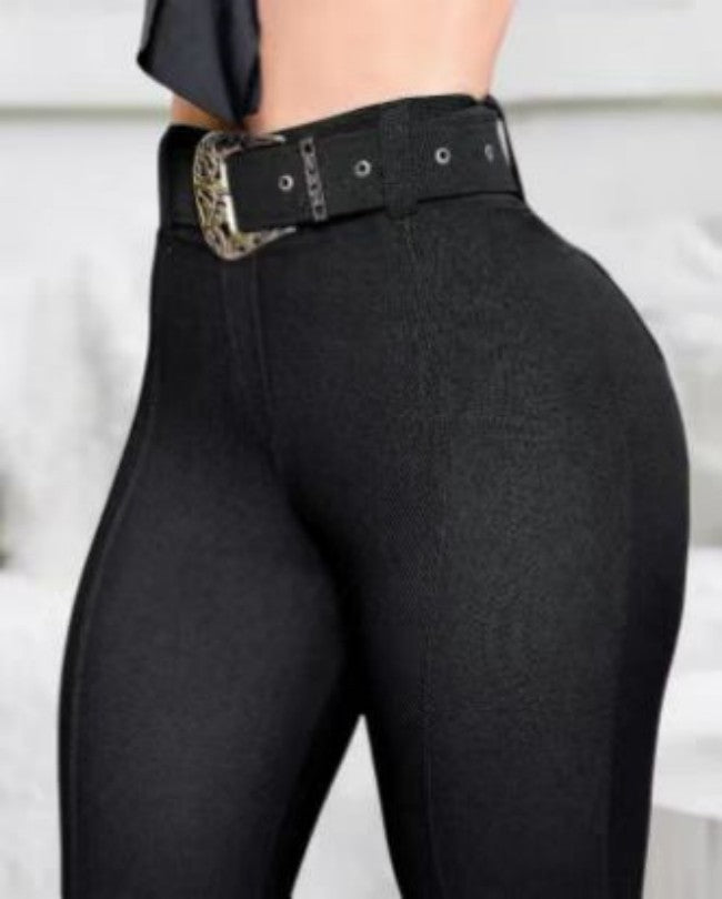 Fashion Belt Pencil Pants GJMF 97752