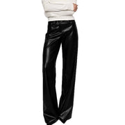Fashion PU Leather Straight Pants GPBY TR8331