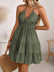 Backless Halterneck Mini Dress YWXS K25L1775